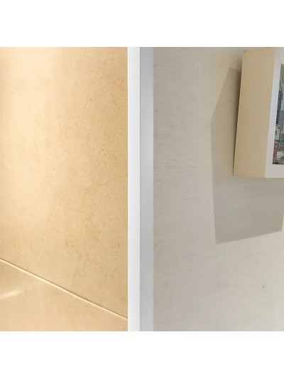 Perfil Pvc Angulo 25x25 mm. Blanco Barra 2,5 metros