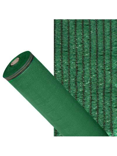 Malla Sombreo 90%, Rollo 1,5 x 50 metros, Reduce Radiación, Protección Jardín y Terraza, Regula Temperatura, Color Verde Claro