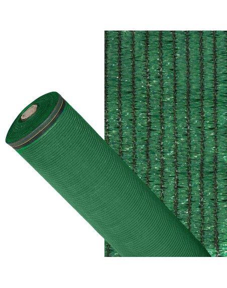 Malla Sombreo 90%, Rollo 2 x 50 metros, Reduce Radiación, Protección Jardín y Terraza, Regula Temperatura, Color Verde Claro