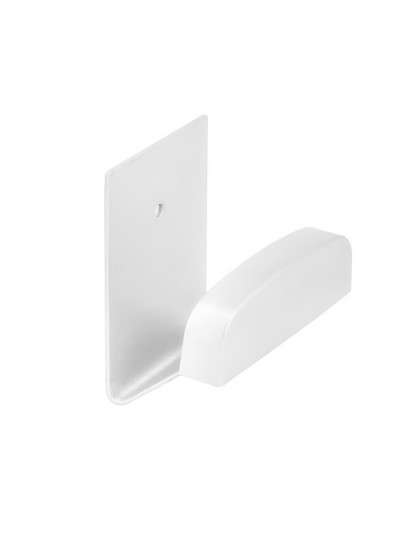 Colgador Percha Adhesivo Acero Inoxidable Color Blanco