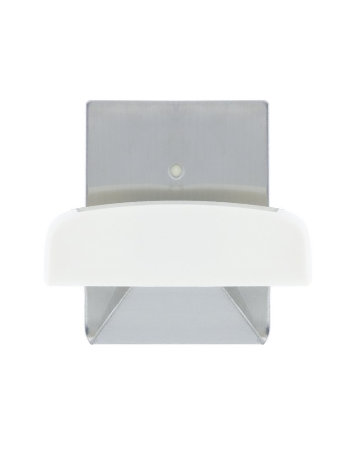 Colgador Percha Adhesivo Acero Inoxidable Color Metalizado / Blanco