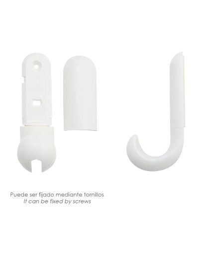 Colgador Adhesivo / Atornillable Blanco