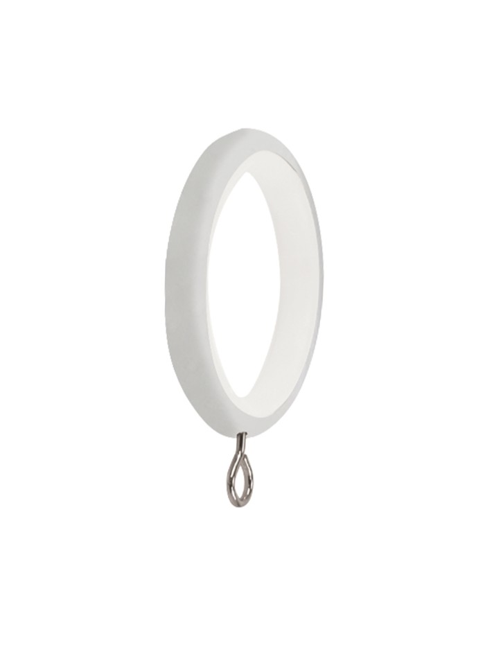 Anilla Zirconio Para Barras Ø 20 mm. Sin Silenciador Acabado Blanco (Blister 10 unidades)
