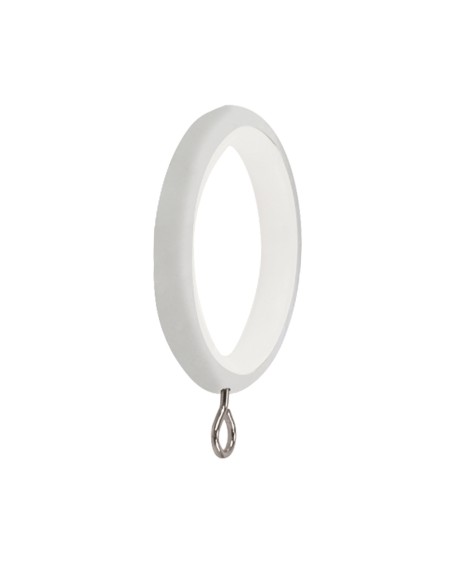Anilla Zirconio Para Barras Ø 20 mm. Sin Silenciador Acabado Blanco (Blister 10 unidades)