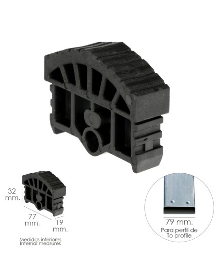 Contera Para Escalera Pronor 3 Tramos y Escalera 2 Tramos Con 12+12 Peldaños ( Perfil 79 mm.)