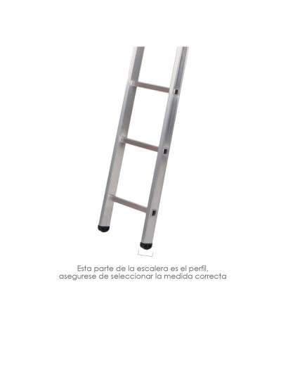 Contera Para Escalera Pronor 2 Tramos Con 10+10 Peldaños ( Perfil 66 mm.)