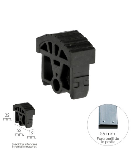 Contera Para Escalera Pronor 2 Tramos Con 8+8 Peldaños ( Perfil 55 mm.)