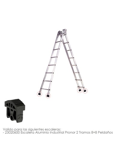 Contera Para Escalera Pronor 2 Tramos Con 8+8 Peldaños ( Perfil 55 mm.)