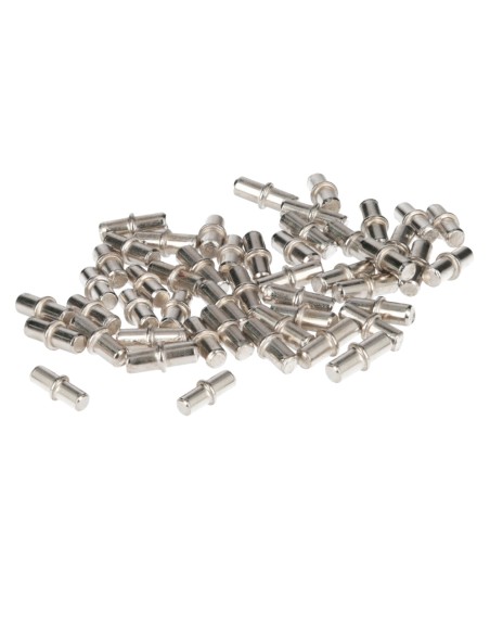 Soporte de Metalico Con Anclaje 5 Ø mm. Para Estanterias / Estantes (Caja 100 Unidades)