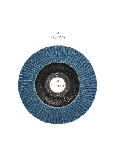 Disco Laminas Abrasivo Para Amoladora Ø 115 mm. Grano 60 Disco Laminado Acero, Disco Lija Acero Inoxidable, Disco Pulidor Acero