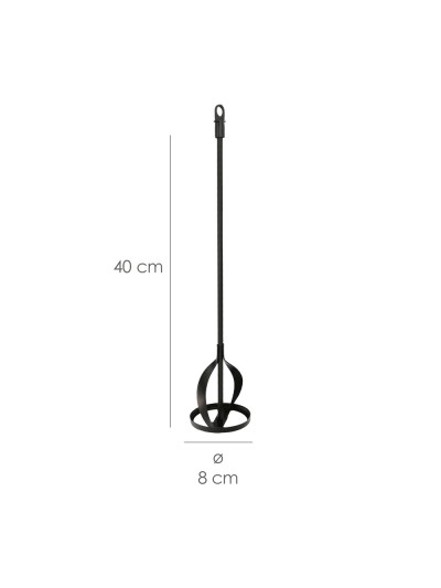 Mezclador Pinturas Para Taladro Ø 80 x 400 mm. Mezclador / Agitador Pinturas, Cemento, Yeso