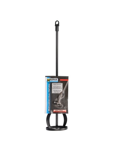 Mezclador Pinturas Para Taladro Ø 80 x 400 mm. Mezclador / Agitador Pinturas, Cemento, Yeso