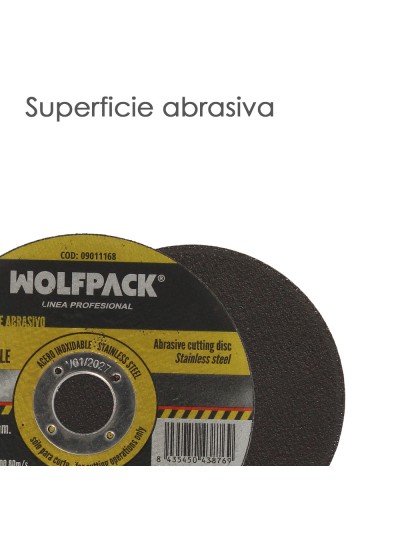 Disco Corte Abrasivo Acero Inoxidable Ø 125x Ø 22,2 mm Espesor 1,0 mm. Disco Radial / Amoladora Universal