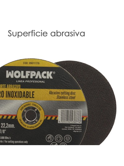 Disco Corte Abrasivo Acero Inoxidable Ø 230x Ø 22,2 mm Espesor 1,9 mm Disco Radial / Amoladora Universal Con Todas Las Amoladora