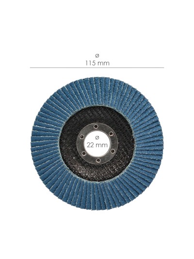 Disco Laminas Lija Circonio 115x22 mm. Grano  80