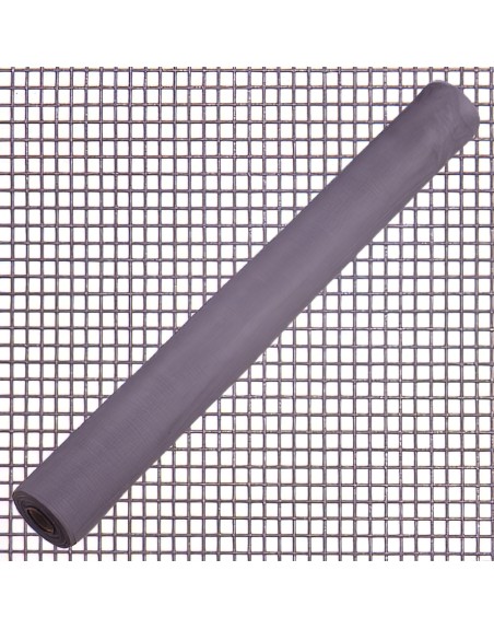 Tela Mosquitera Fibra Vidrio Gris 18x16/180 cm. Rollo 50 metros.