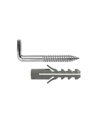 Kit Sanitario Alcayata Con Taco Expansión Ø 14 x 70 mm. Fijación Calentadores / Termos De Agua