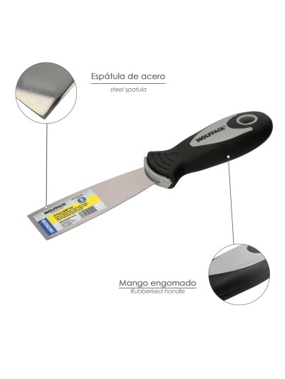 Espatula Mango Gummy Grip Hoja 30 mm. Espatula Yeso, Espatula Pintor, Espatula Masillas, Espatula Pladur, etc.