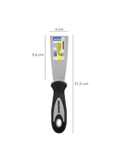 Espatula Mango Gummy Grip Hoja 40 mm. Espatula Yeso, Espatula Pintor, Espatula Masillas, Espatula Pladur, etc.