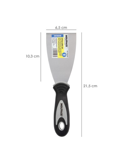Espatula Mango Gummy Grip Hoja 60 mm. Espatula Yeso, Espatula Pintor, Espatula Masillas, Espatula Pladur, etc.