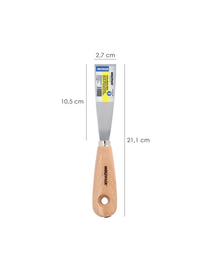 Espatula Mango Madera Hoja Acero 30 mm. Espatula Yeso, Espatula Pintor, Espatula Masillas, Espatula Pladur, etc.