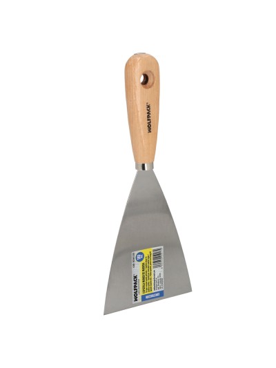 Espatula Mango Madera Hoja Acero 100 mm. Espatula Yeso, Espatula Pintor, Espatula Masillas, Espatula Pladur, etc.