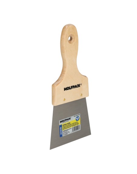 Espatula Techos Mango Madera Hoja Acero 90 x 100 mm. Espatula Yeso, Espatula Pintor, Espatula Masillas, Espatula Pladur, etc.