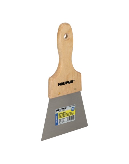 Espatula Techos Mango Madera Hoja Acero 90 x 120 mm. Espatula Yeso, Espatula Pintor, Espatula Masillas, Espatula Pladur, etc.