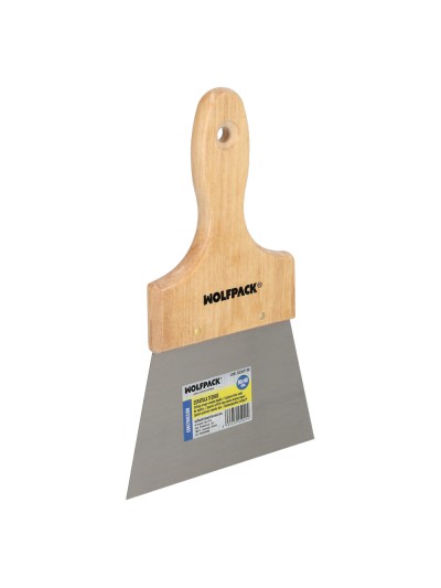 Espatula Techos Mango Madera Hoja Acero 90 x 140 mm. Espatula Yeso, Espatula Pintor, Espatula Masillas, Espatula Pladur, etc.