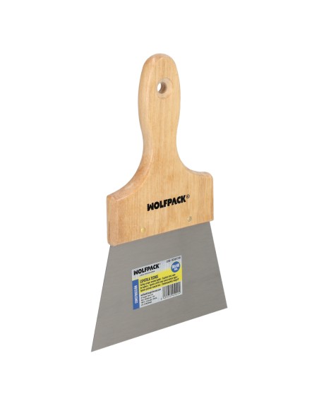 Espatula Techos Mango Madera Hoja Acero 90 x 140 mm. Espatula Yeso, Espatula Pintor, Espatula Masillas, Espatula Pladur, etc.