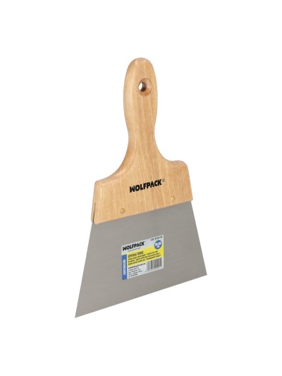 Espatula Techos Mango Madera Hoja Acero 90 x 160 mm. Espatula Yeso, Espatula Pintor, Espatula Masillas, Espatula Pladur, etc.
