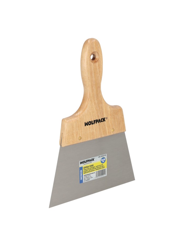 Espatula Techos Mango Madera Hoja Acero 90 x 160 mm. Espatula Yeso, Espatula Pintor, Espatula Masillas, Espatula Pladur, etc.