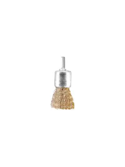 Cepillo Acero latonado Brocha 25 mm. 1/4"