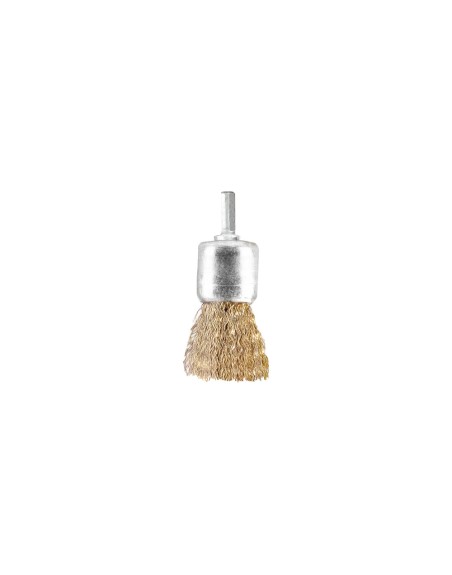 Cepillo Acero latonado Brocha 25 mm. 1/4"