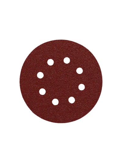 Lija Recambio Velcro Disco Ø 125 mm. con Agujeros Grano  80 (10 Piezas)