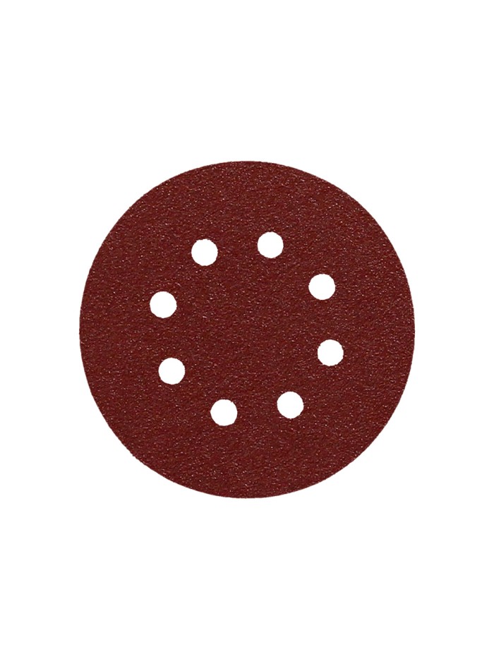 Lija Recambio Velcro Disco Ø 125 mm. con Agujeros Grano  80 (10 Piezas)