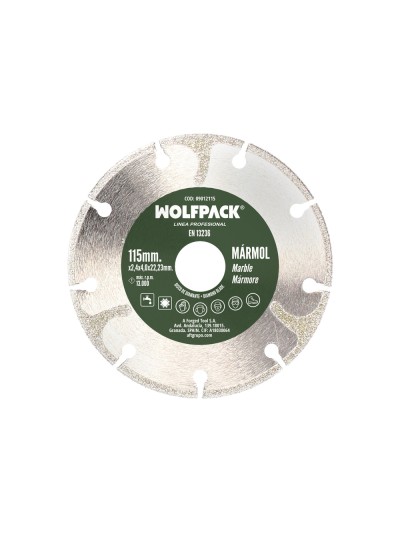 Disco Diamante Ø 115 mm. Marmol. Filo Especialmente Diamantado