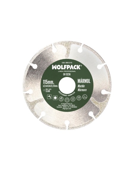 Disco Diamante Ø 115 mm. Marmol. Filo Especialmente Diamantado