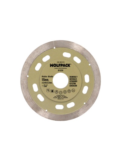 Disco Diamante Ø 115 mm. Materiales de Ultima Generación. Segmento de 10 mm.