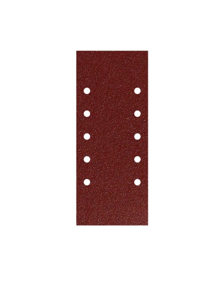 Lija Recambio Con Velcro 115x280 mm. con Agujeros Grano  80 (10 Piezas)