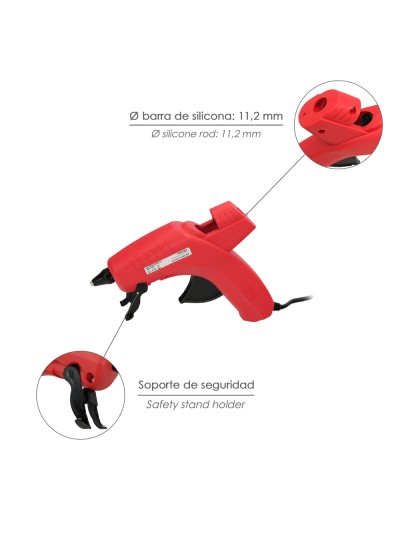 Pistola Termocolante Wolfpack-IDE  80 w. / 11,5 mm Profesional