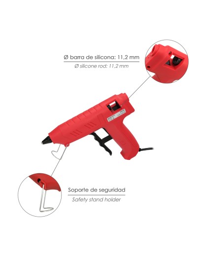 Pistola Termocolante Wolfpack-IDE 100 W. / 11,5 mm. Industrial