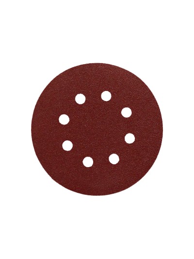 Lija Recambio Velcro Disco Ø 125 mm. Con Agujeros Grano 180 (10 Piezas)