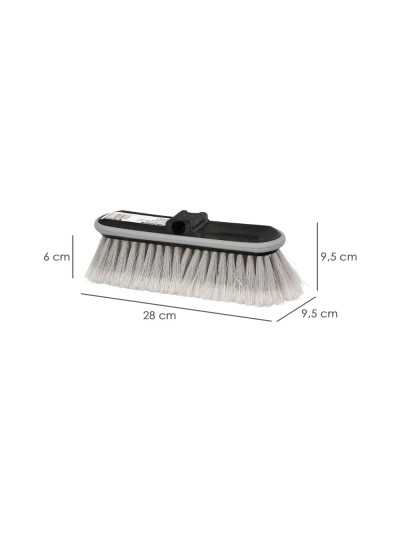 Cepillo Lavacoches Grande Extra Suave 28x9,5 cm. Protector De Goma. Limpieza De Coches, Camiones, Motos, Furgonetas