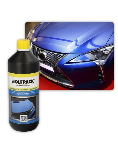 Limpiador Carroceria Coche Con Cera 1 Litro Lava Encera Coche, Abrillantador Carroceria, Limpiador Coche, Champu Coche Brillo