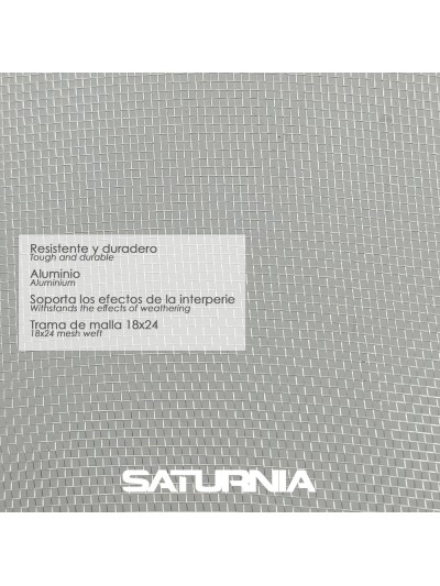 Tela Mosquitera Aluminio 18x14 Ancho 80 cm. Rollo 30 Metros. Malla Mosquitera Aluminio Anti Mosquitos, Antimoscas,
