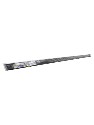 Burlete Para Puertas De Garaje Aluminio Negro Con Cepillo 2,5 m. Cepillo De Puerta, Burlete Garaje, Burlete Cepillo Cochera