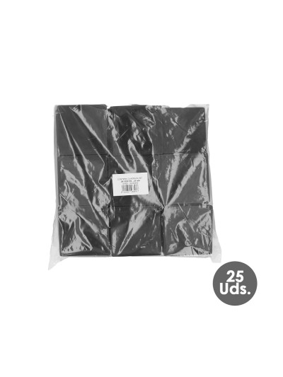 Contera Interior Plastico Cuadrada 100x100 mm. Color Negro. Bolsa 25 Unidades. Contera Mesa, Silla, Muebles, Estanteria