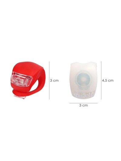 Kit Luces Led Bicicleta 2 Luces Basic. LED para bici, Luz para patin, Luz de posición, Luces bicicleta, LEDs bicicleta