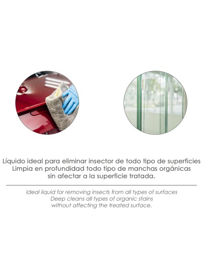 Elimina Insectos / Excrementos Pajaros Para Cristal / Lunas Parabrisas Coches 750 Ml. Insect Remover